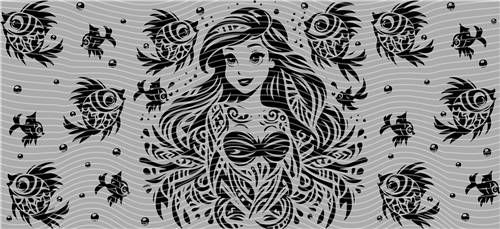 16oz black and white-B 17